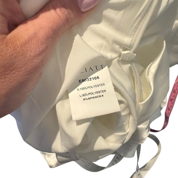 Elliatt x Revolve - NWT Cassini Elegant Ivory One-Shoulder Dress Sz S - Picture 12 of 13